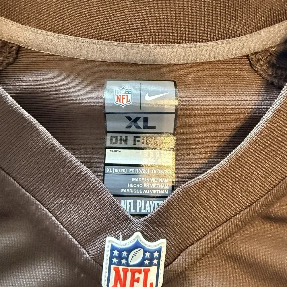 Nike Myles Garrett #95 Cleveland Browns Youth XL 18/20 NFL On Field Jersey